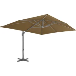 Parasol ogrodowy Taupe 3 x 4 m vidaXL