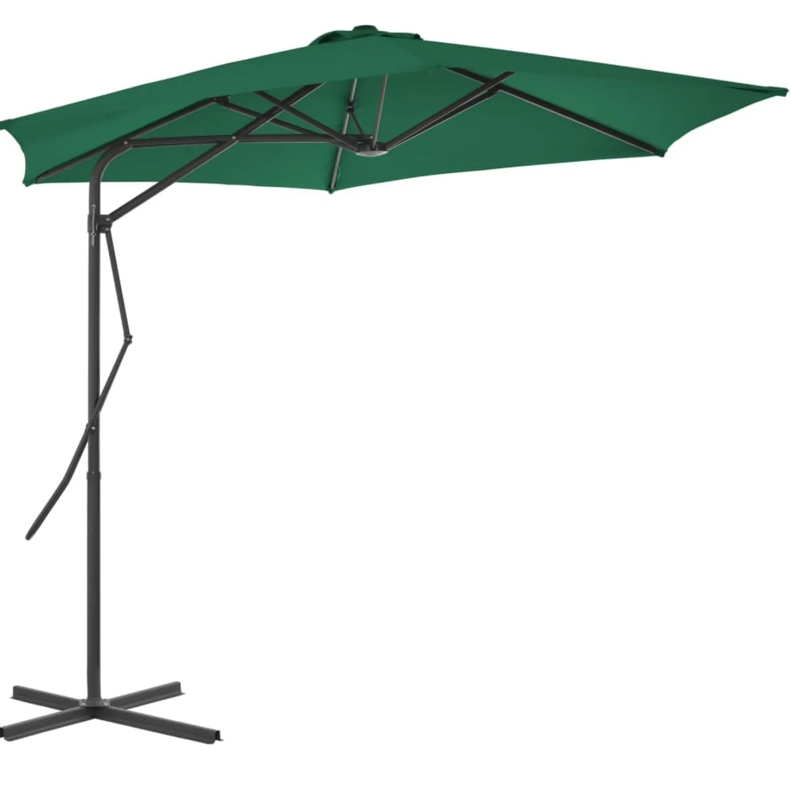 Parasol ogrodowy Zielony vidaXL