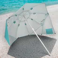 Parasol plażowy 2w1 namiot parawan składany w pokrowcu