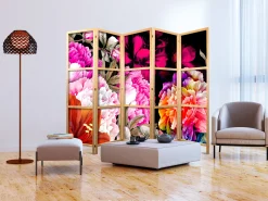 Parawan Japoński 5-panelowy Kwiatowa Obfitość 225x172cm