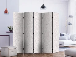Parawan Jednostronny Bezbarwne Liście 225x172cm