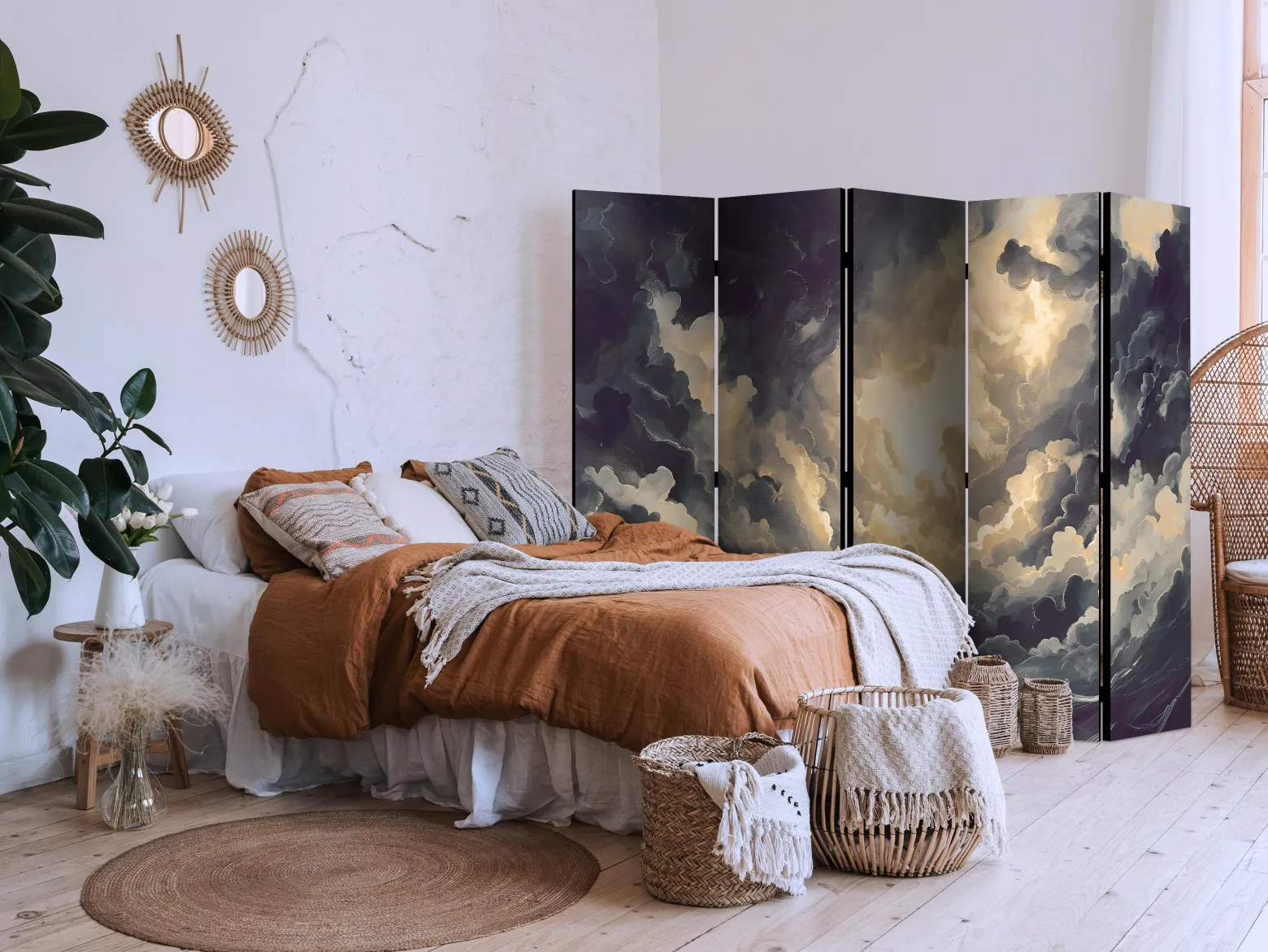 Parawan Jednostronny Epicka Gra Światła 225x172cm