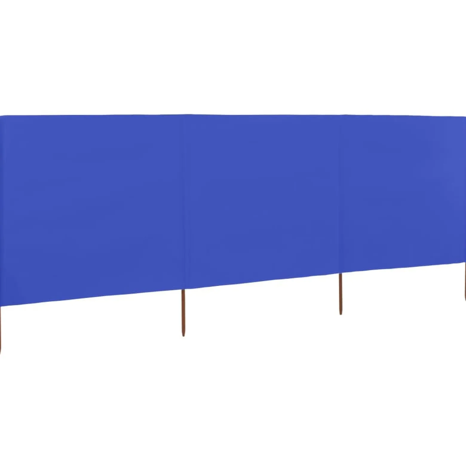 Parawan Ogrodowy Osłona 3-skrzydłowy z tkaniny 400x80 cm błękit lazur