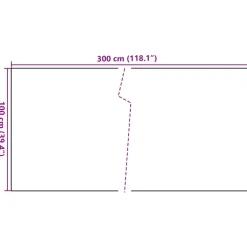 Parawan Balkonowy Mata Balkonowa Osłona Balkon Taras 300x100 cm
