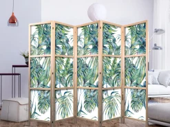 Parawan Japoński 5-panelowy Liście W Zenicie 225x172cm