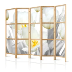 Parawan Japoński 5-panelowy Świetliste Tulipany 225x172cm