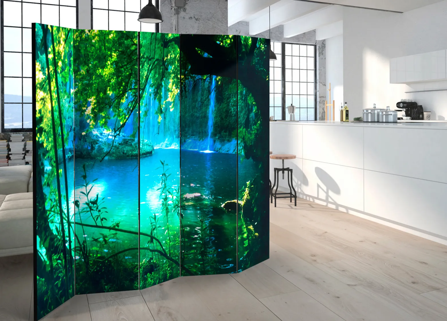 Parawan Jednostronny Wodospady Kursunlu 225x172cm