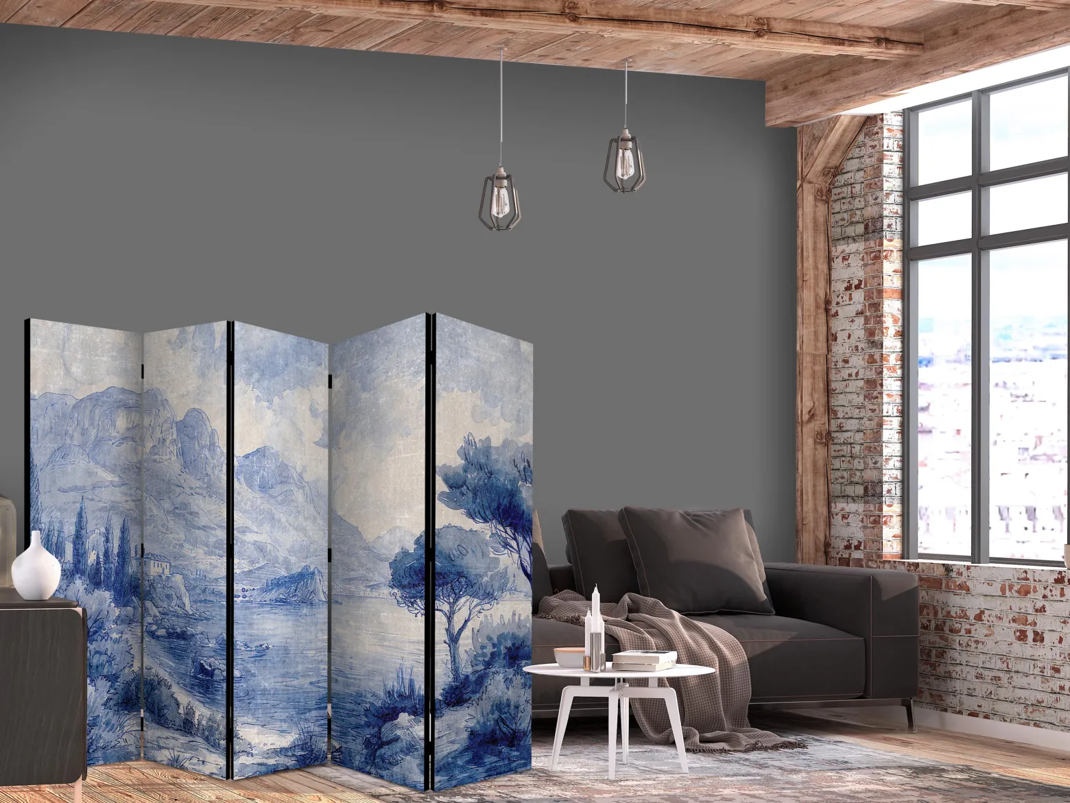 Parawan Jednostronny Włoski krajobraz 225x172cm