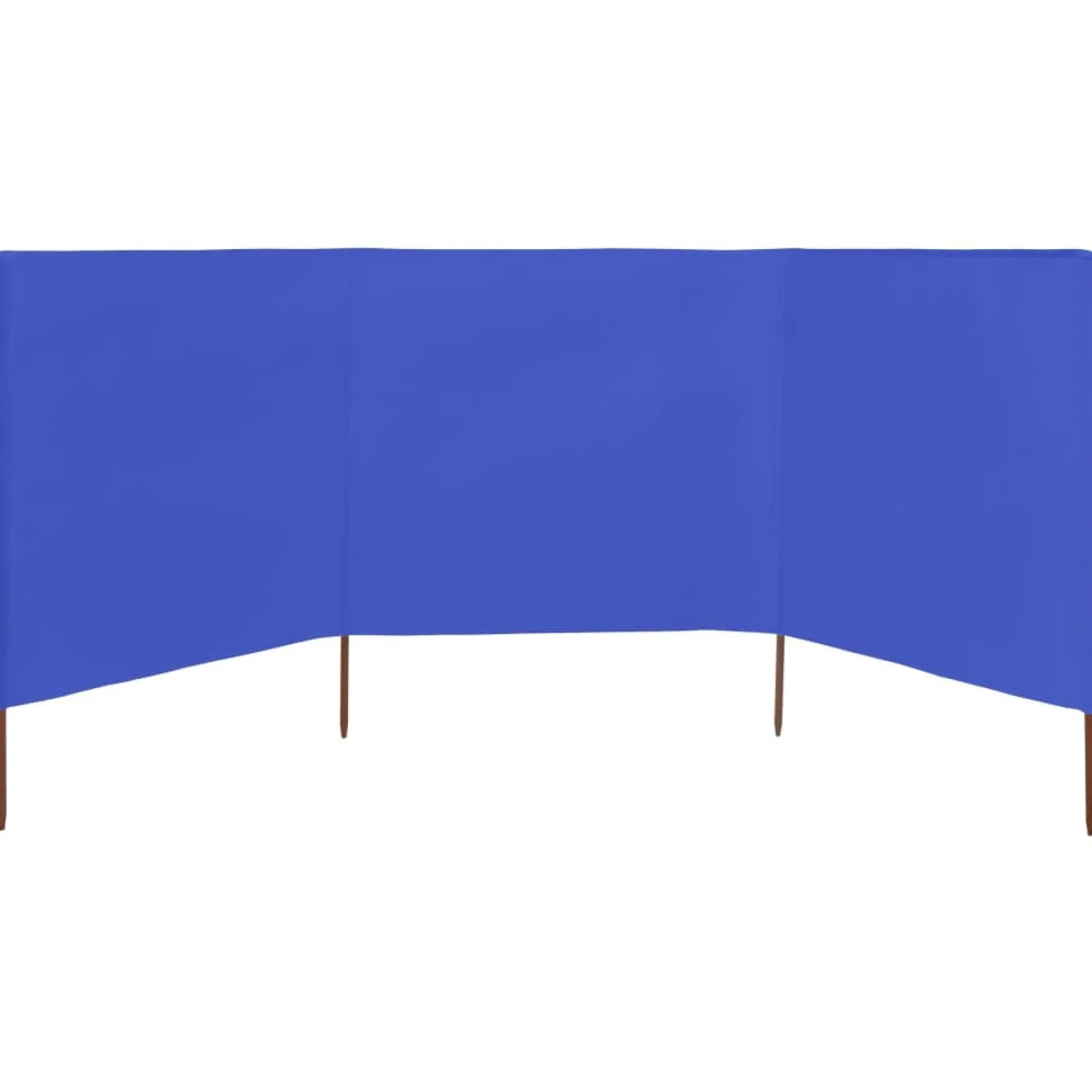 Parawan Ogrodowy Osłona 3-skrzydłowy z tkaniny 400x80 cm błękit lazur
