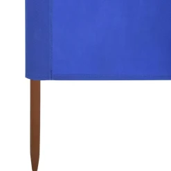 Parawan Ogrodowy Osłona 3-skrzydłowy z tkaniny 400x80 cm błękit lazur