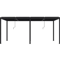 Pergola ogrodowa Luxe 7.8x4m aluminiowa z oświetleniem LED antracytowa