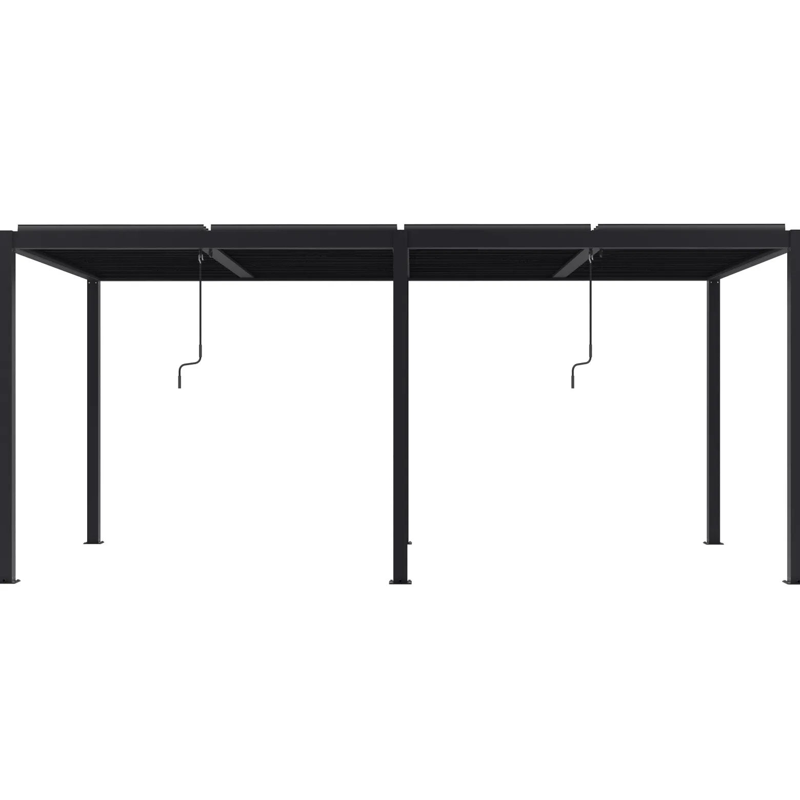 Pergola ogrodowa Luxe 7.8x4m aluminiowa z oświetleniem LED antracytowa