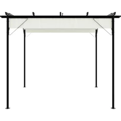 Pergola Kremowy Stal vidaXL