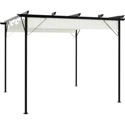 Pergola Kremowy Stal vidaXL