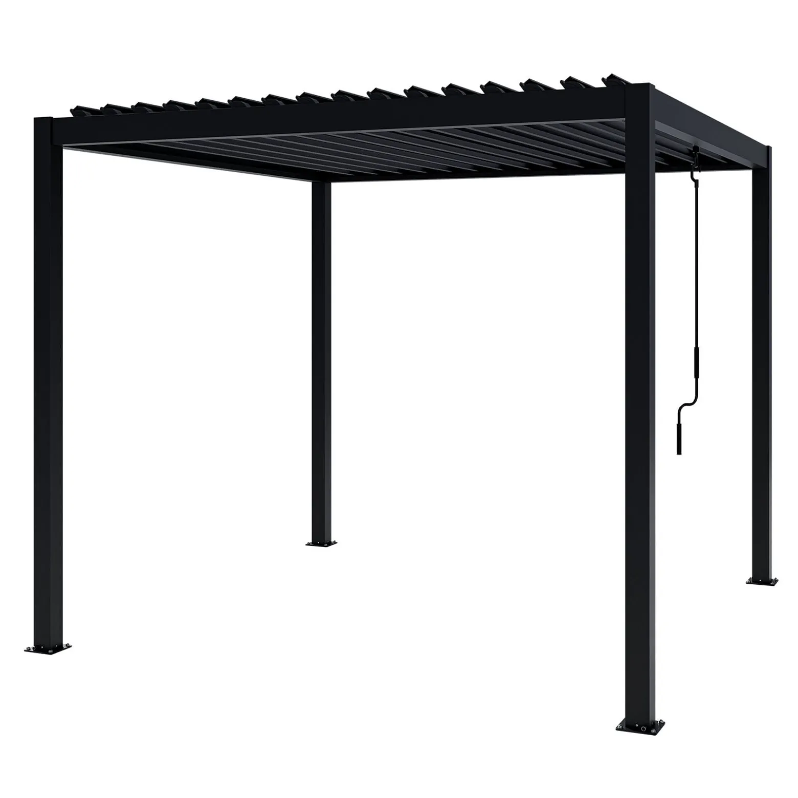 Pergola NORDVIC Skyline 3x3 m Antracyt, 100% Aluminiowa
