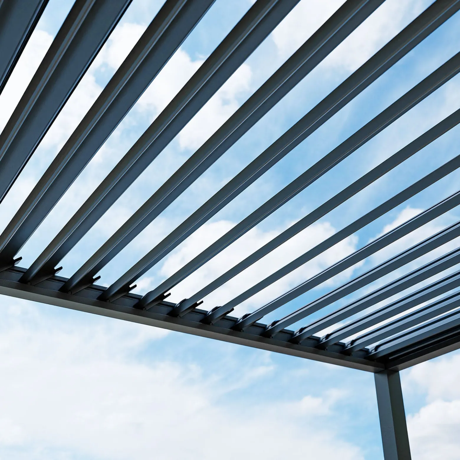 Pergola NORDVIC Skyline 3x3 m Antracyt, 100% Aluminiowa