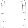 Pergola ogrodowa czarna łuk na kwiaty 240x140cm + kotwy Plonos