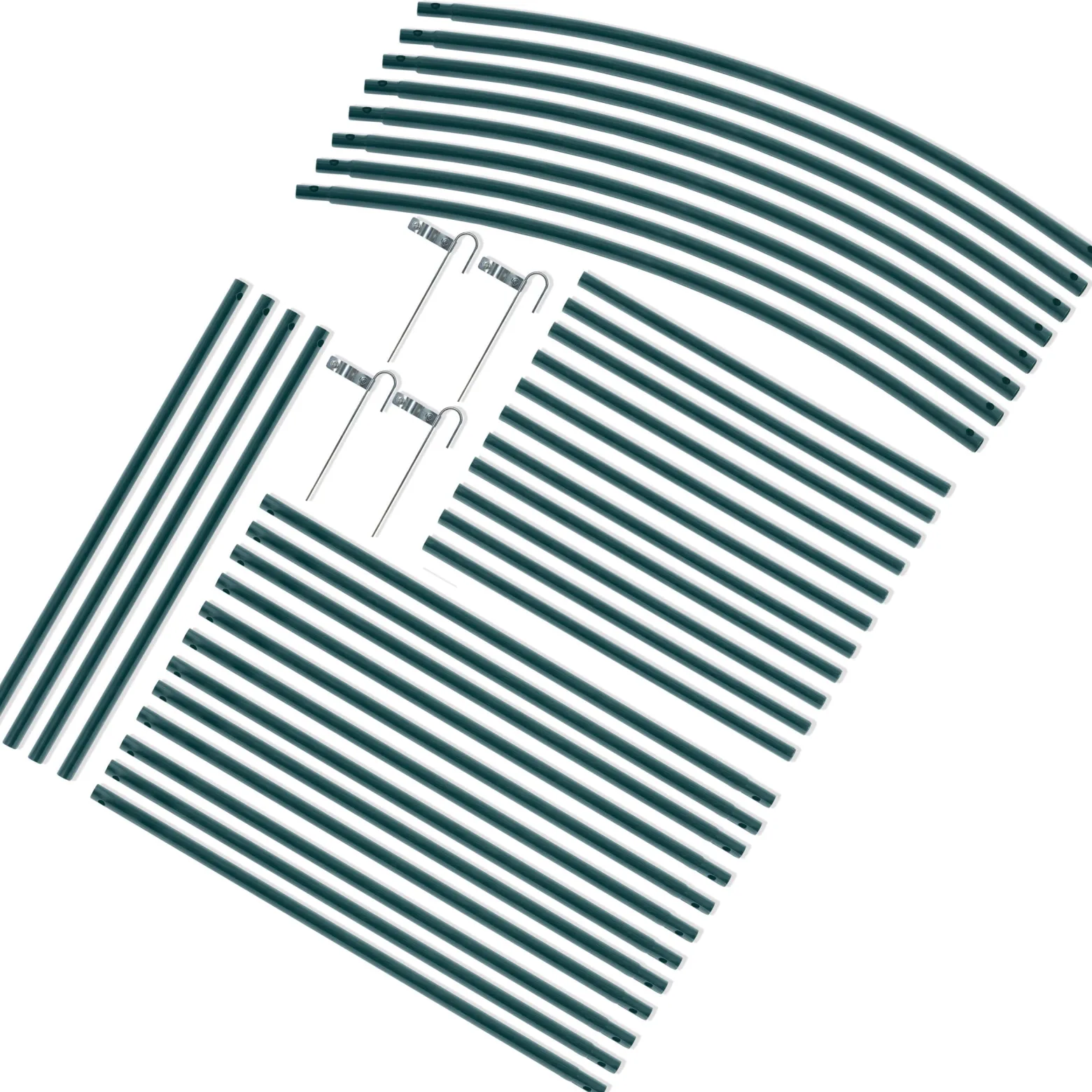 Pergola ogrodowa czarna łuk na kwiaty 240x140cm + kotwy Plonos