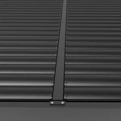Pergola ogrodowa Luxe 5.8x4m podwójna, manualna aluminiowa antracytowa