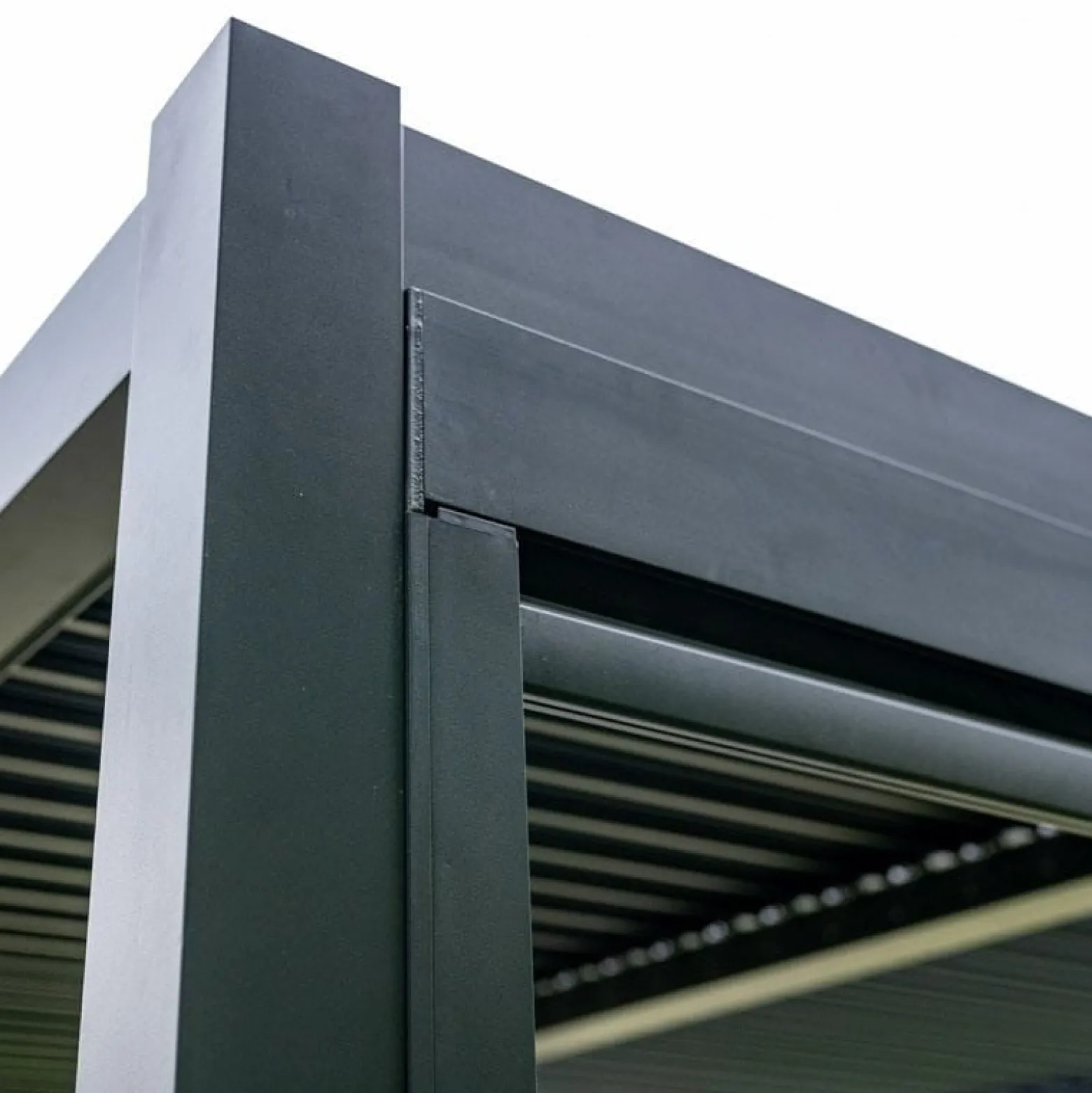 Pergola ogrodowa Luxe 5.8x4m podwójna, manualna aluminiowa antracytowa