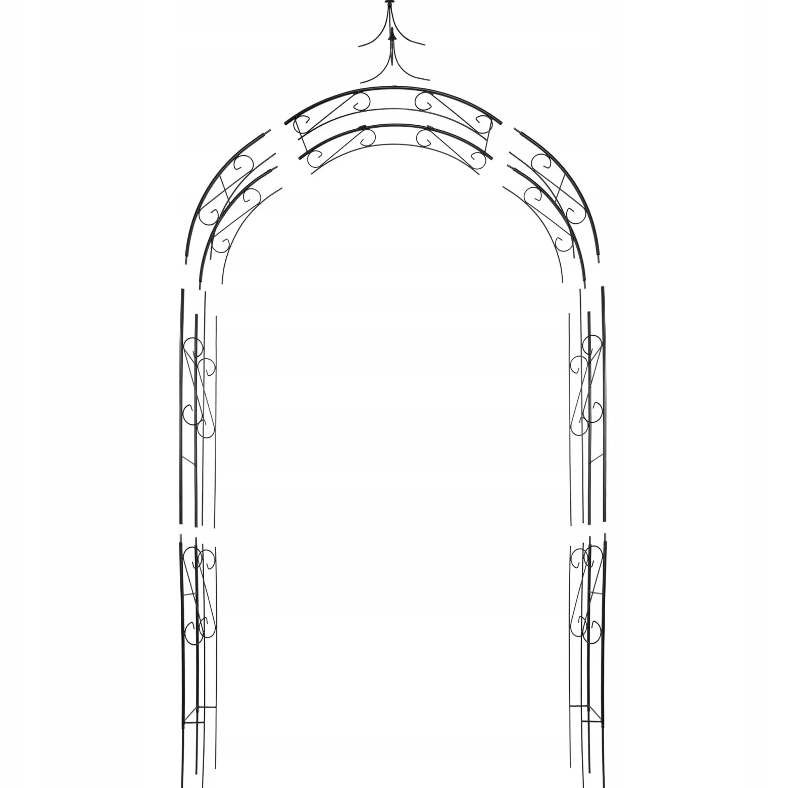 Pergola Ogrodowa Metalowa Łuk Na Kwiaty Róże 281cm