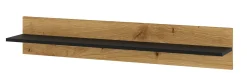 Półka ANETTE A 115 cm dąb artisan / czarny mat