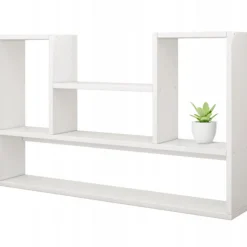 Półka biała nowoczesna loft na książki otwarta 100 cm