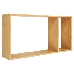 Półka ścienna Ember 70x15x35,5 cm bambusowa prostokątna