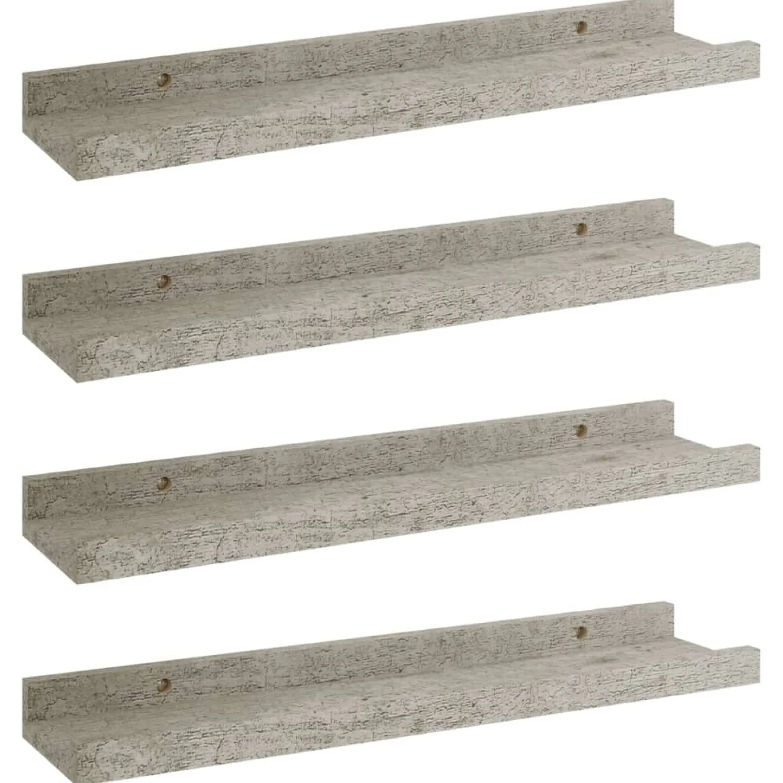 Półka ścienna Szary 40 x 9 x 3 cm MDF vidaXL