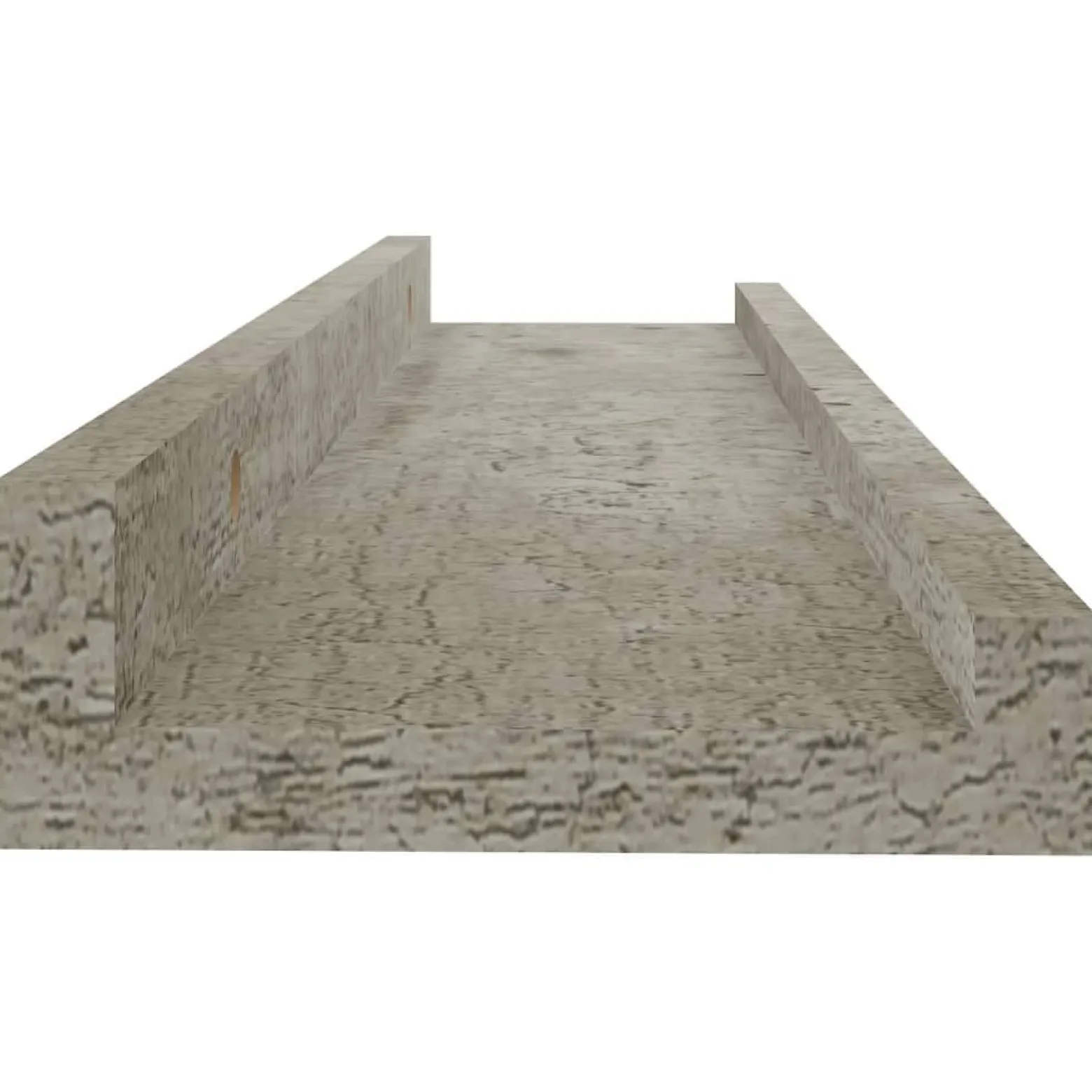Półka ścienna Szary 40 x 9 x 3 cm MDF vidaXL