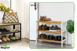 Półka miodowy na buty do przedpokoju BEGRYF 70x26x55