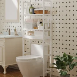Półka nad toaletę wysoki regał stojak łazienkowy nad wc pralkę 3 poziomowy