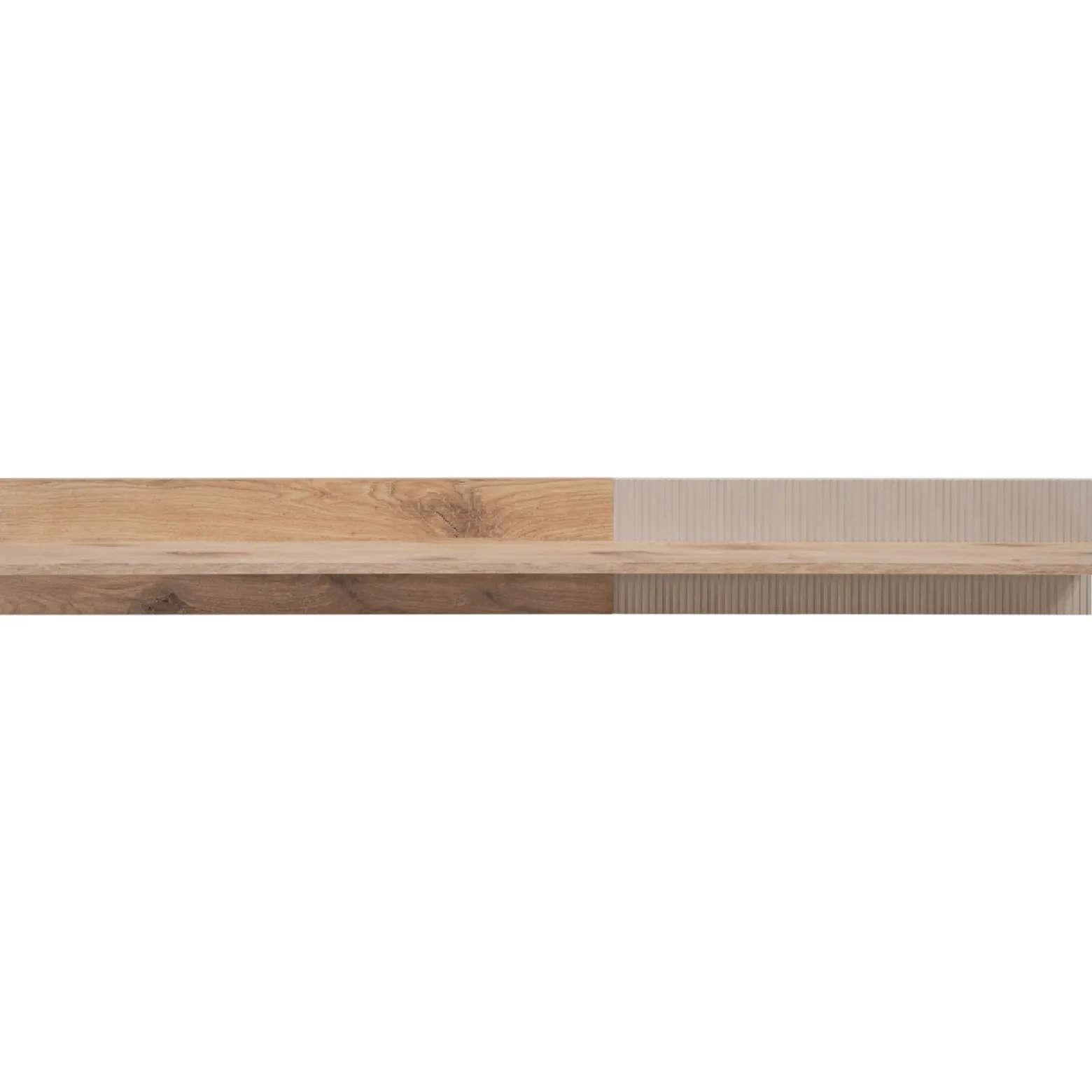 Półka wisząca CATALINA | Dąb Viking + Kaszmir RYFLOWANY | 160 cm