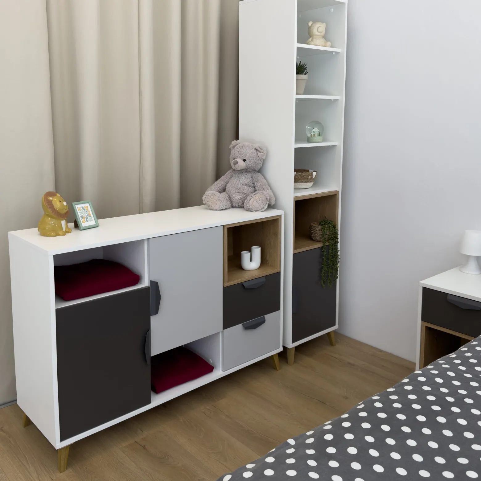 Półka wisząca na książki 120 cm JORK