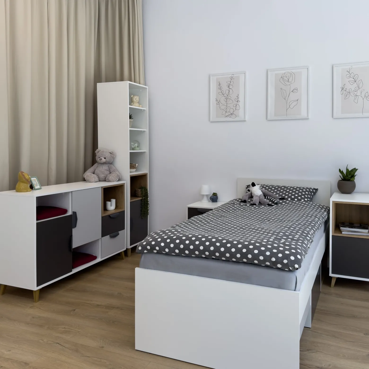 Półka wisząca na książki 120 cm JORK