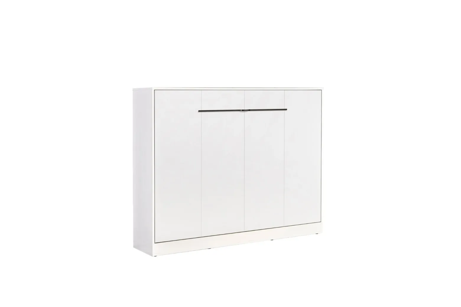 Półkotapczan Perfekt 140x200 poziomy z materacem Biały+Czarny
