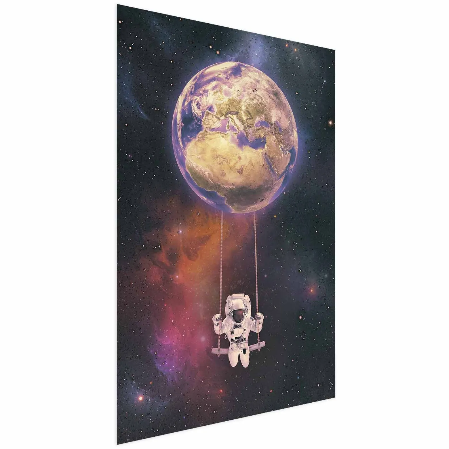 Plakat Kosmiczna huśtawka 21x30 cm