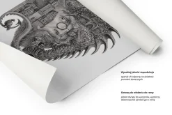 Plakat Kraków, elegancka dekoracja 20x30 cm
