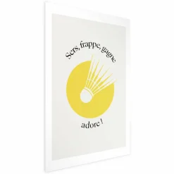 Plakat Lotka do badmintona 21x30 cm