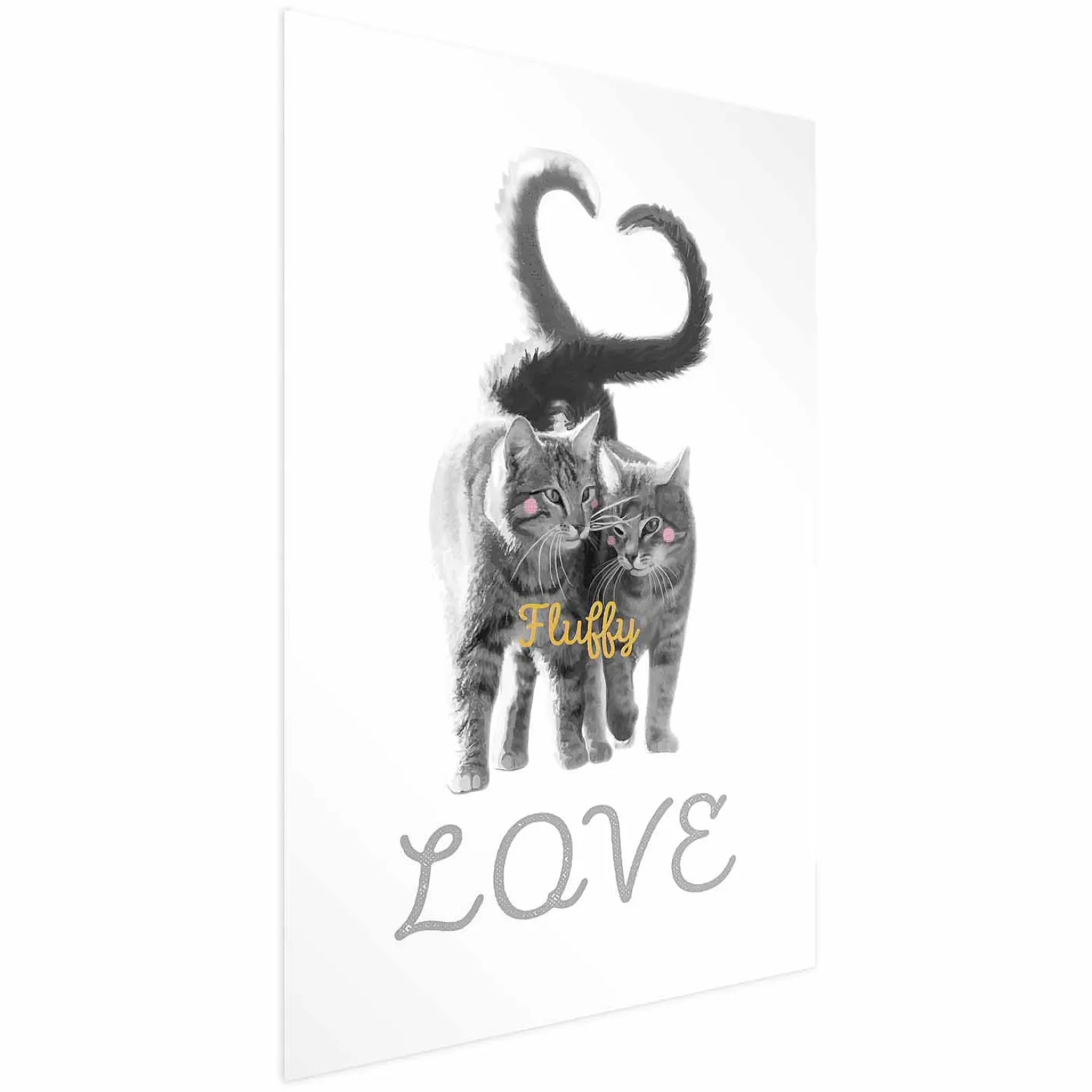 Plakat Fluffy Love 21x30 cm