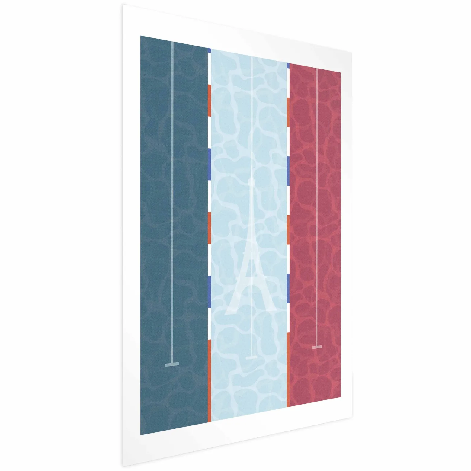 Plakat Francuski basen 21x30 cm