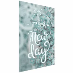 Plakat New day 21x30 cm