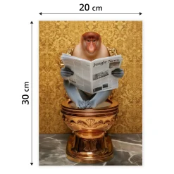 Plakat Nosacz w toalecie 20x30cm