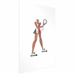 Plakat Tenisistka z rakietą 21x30 cm