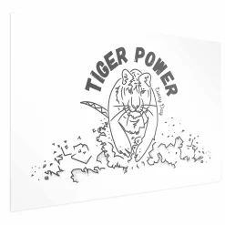 Plakat Tiger power 30x21 cm