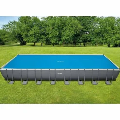 Plandeka solarna do basenu Niebieski 960 x 466 cm Polietylen INTEX