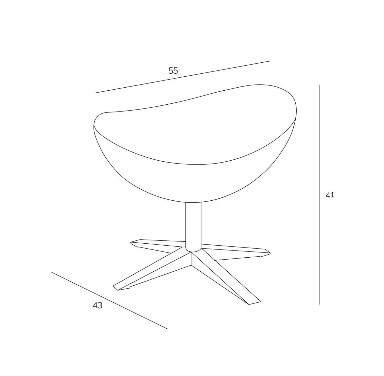 Podnóżek Jajo Soft wełna inspirowany Egg czerwony 413