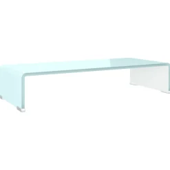 Podstawka pod monitor / TV zielone szkło 60x25x11 cm