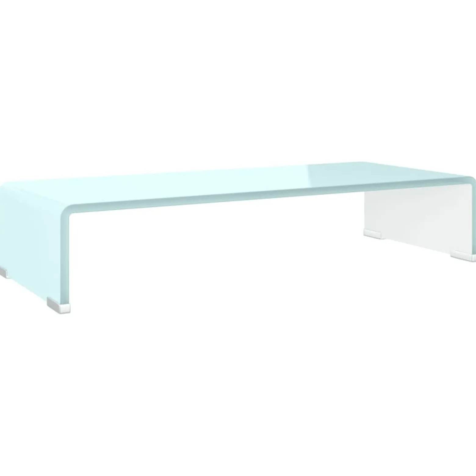 Podstawka pod monitor / TV zielone szkło 60x25x11 cm