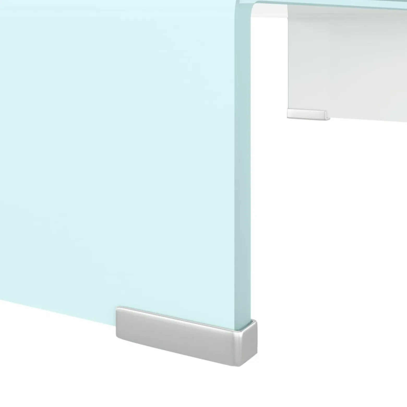 Podstawka pod monitor / TV zielone szkło 60x25x11 cm
